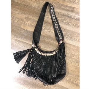 Simone Camille fringe hobo bag
